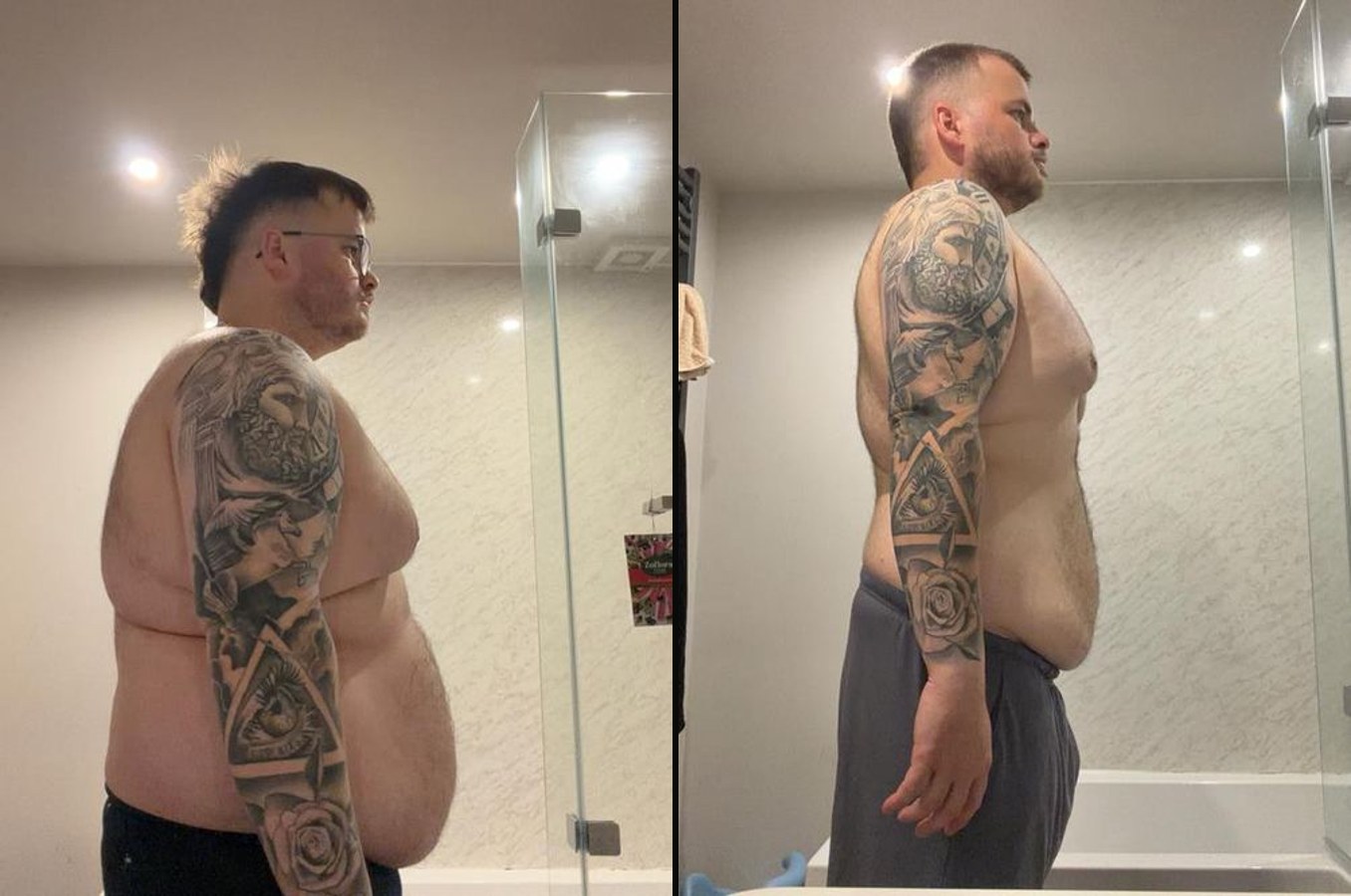Jonny before and after
