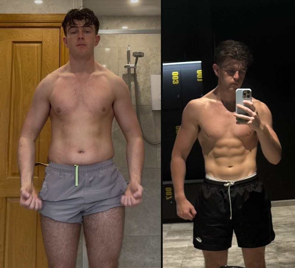 Eoin before and after