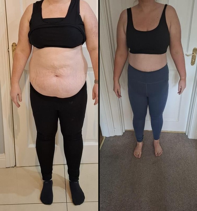 Maria before and after